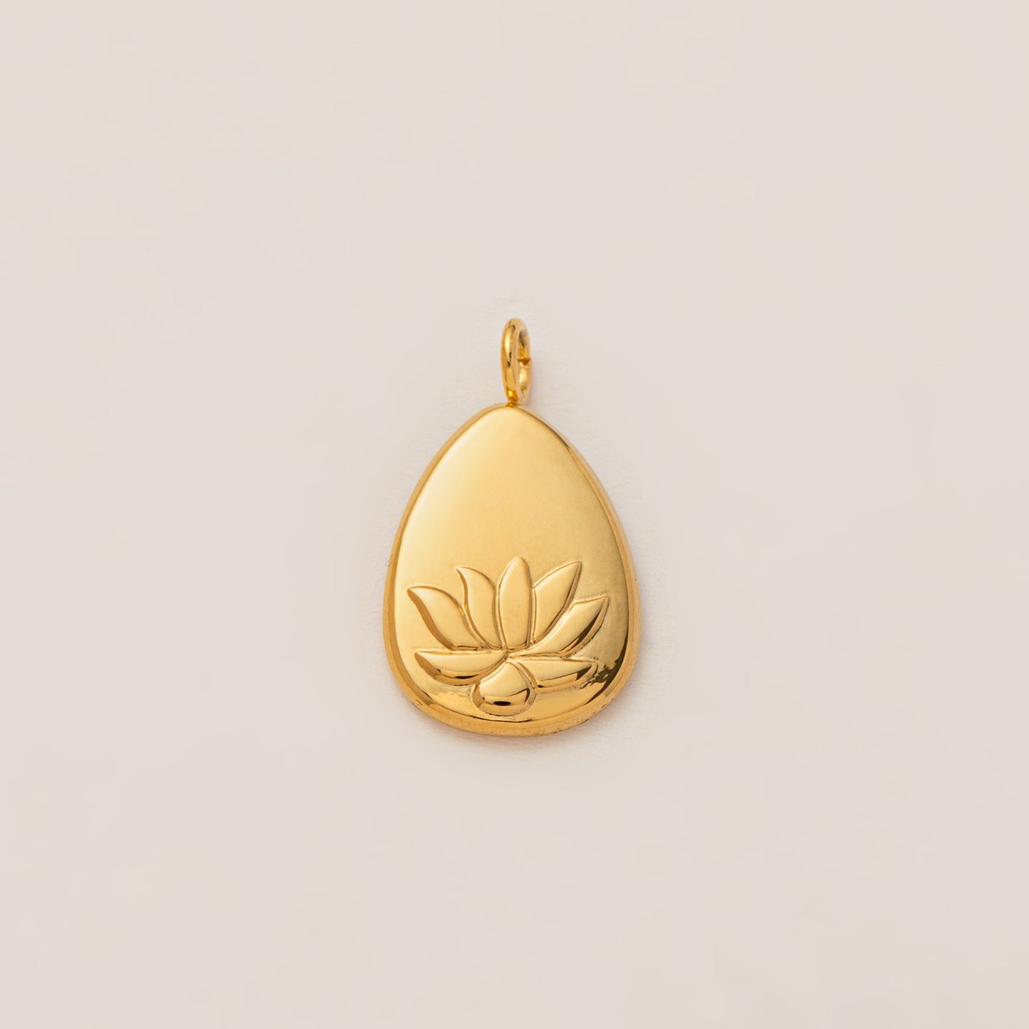 Stainless Steel Elephant Lotus Heart Pendant