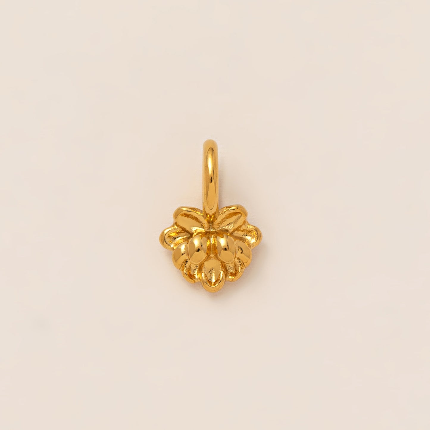 Stainless Steel Elephant Lotus Heart Pendant