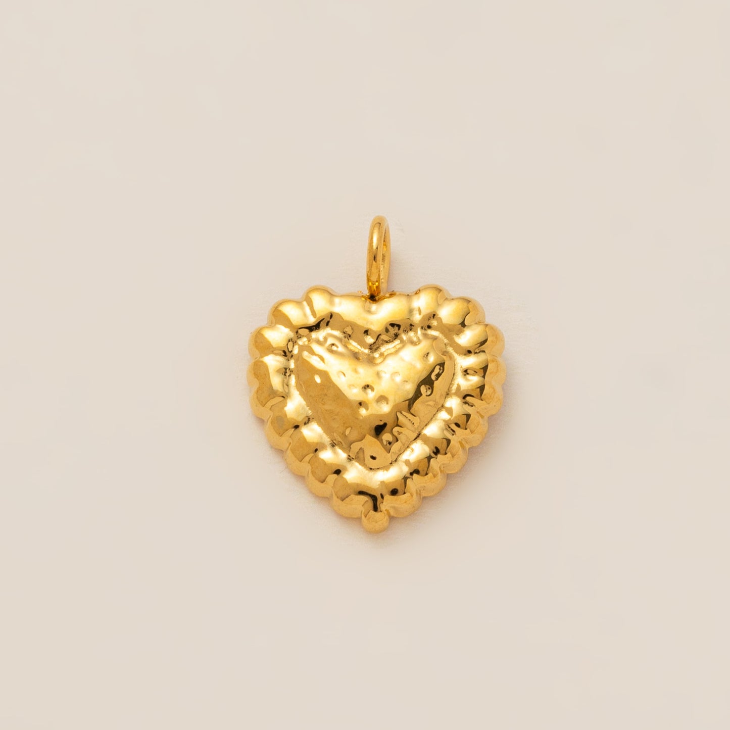 Stainless Steel Elephant Lotus Heart Pendant
