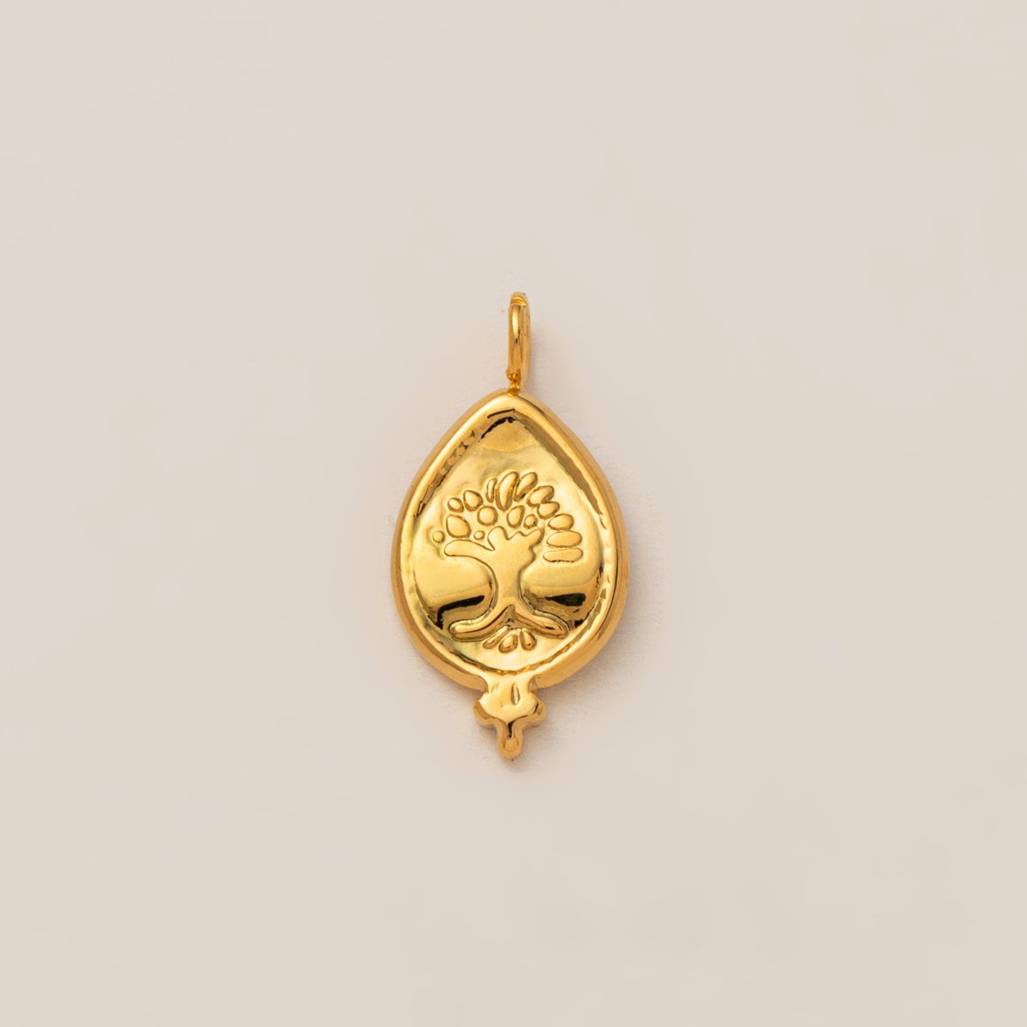 Stainless Steel Elephant Lotus Heart Pendant