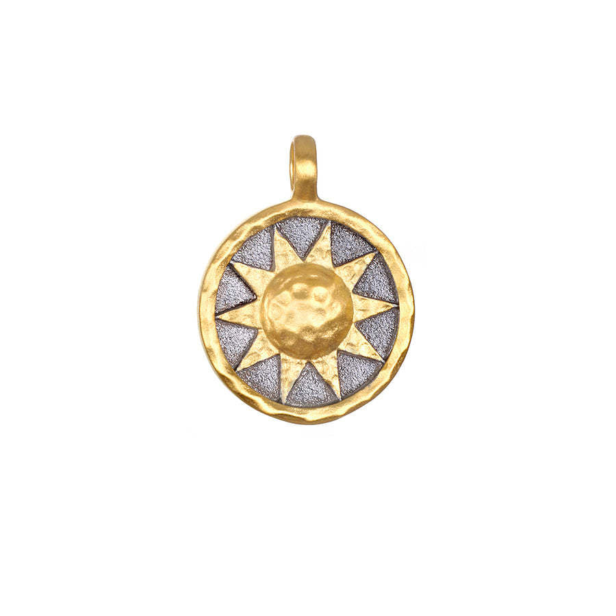 Stainless Steel Elephant Lotus Heart Pendant