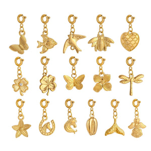 Stainless Steel Marine Organism Insect Flower Series Pendant