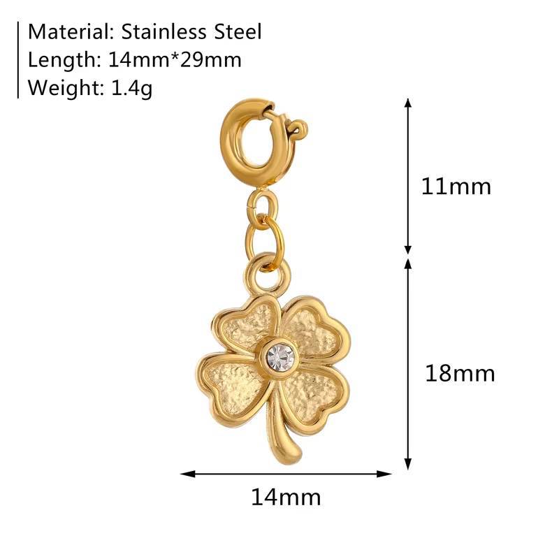 Stainless Steel Marine Organism Insect Flower Series Pendant