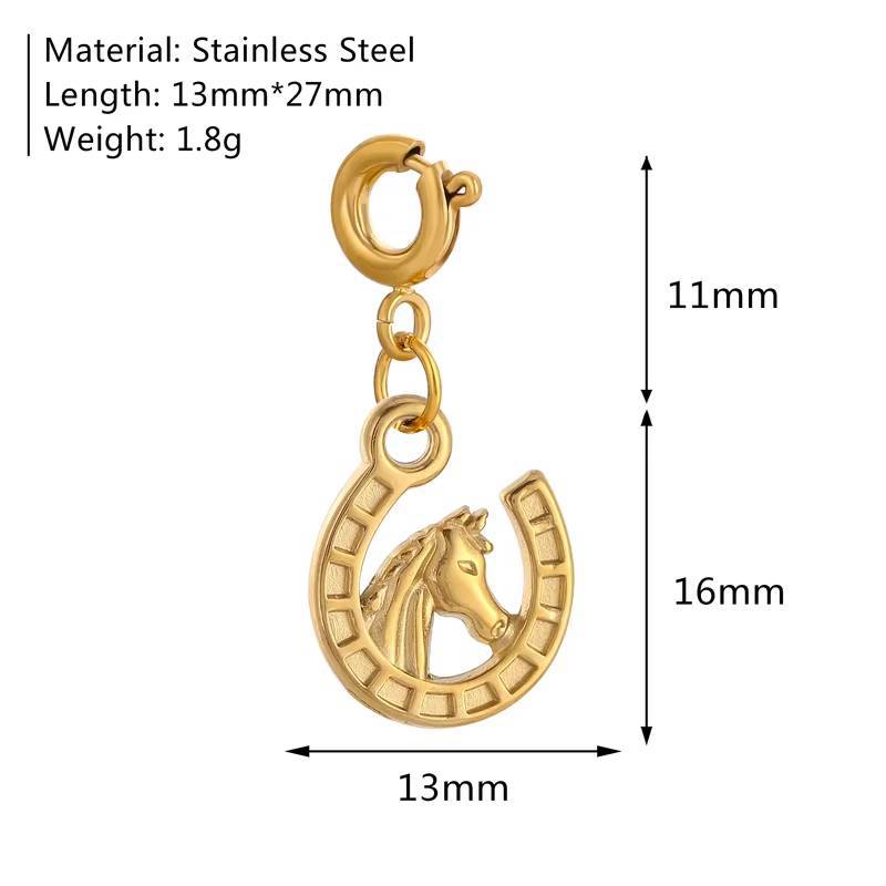 Stainless Steel Marine Organism Insect Flower Series Pendant