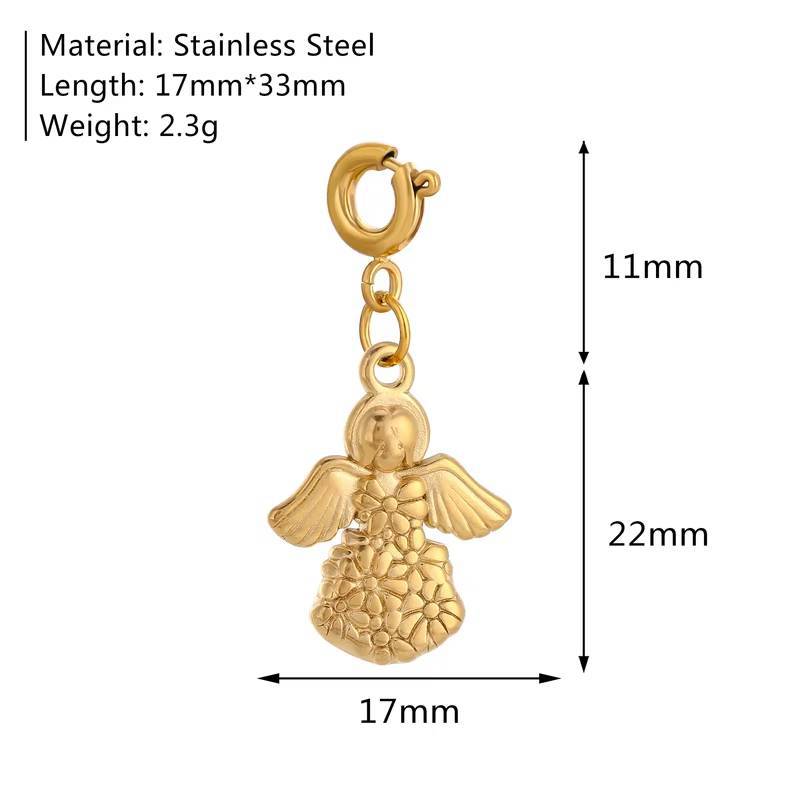 Stainless Steel Marine Organism Insect Flower Series Pendant
