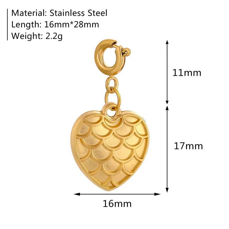 Stainless Steel Marine Organism Insect Flower Series Pendant