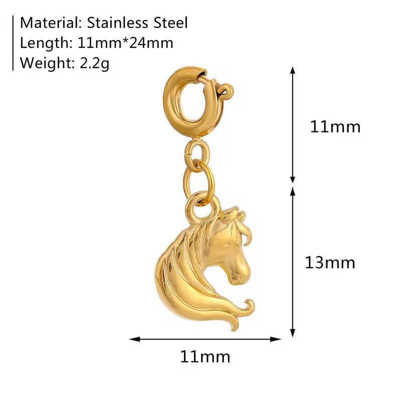 Stainless Steel Marine Organism Insect Flower Series Pendant