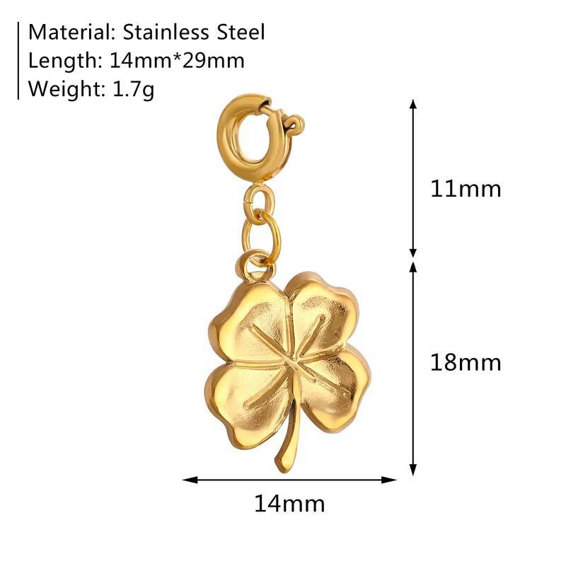 Stainless Steel Marine Organism Insect Flower Series Pendant