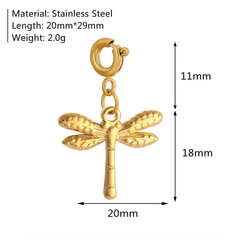 Stainless Steel Marine Organism Insect Flower Series Pendant