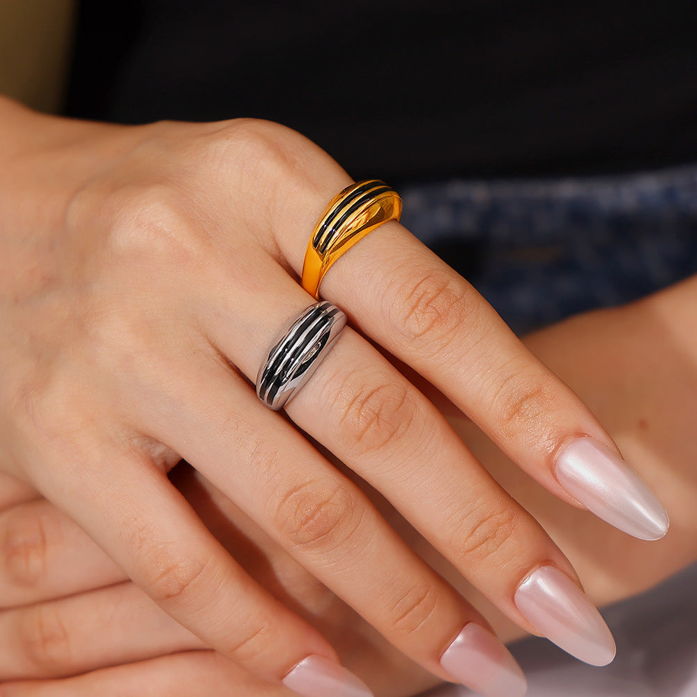 Stainless Steel Double Row Black Oil Drip Ring