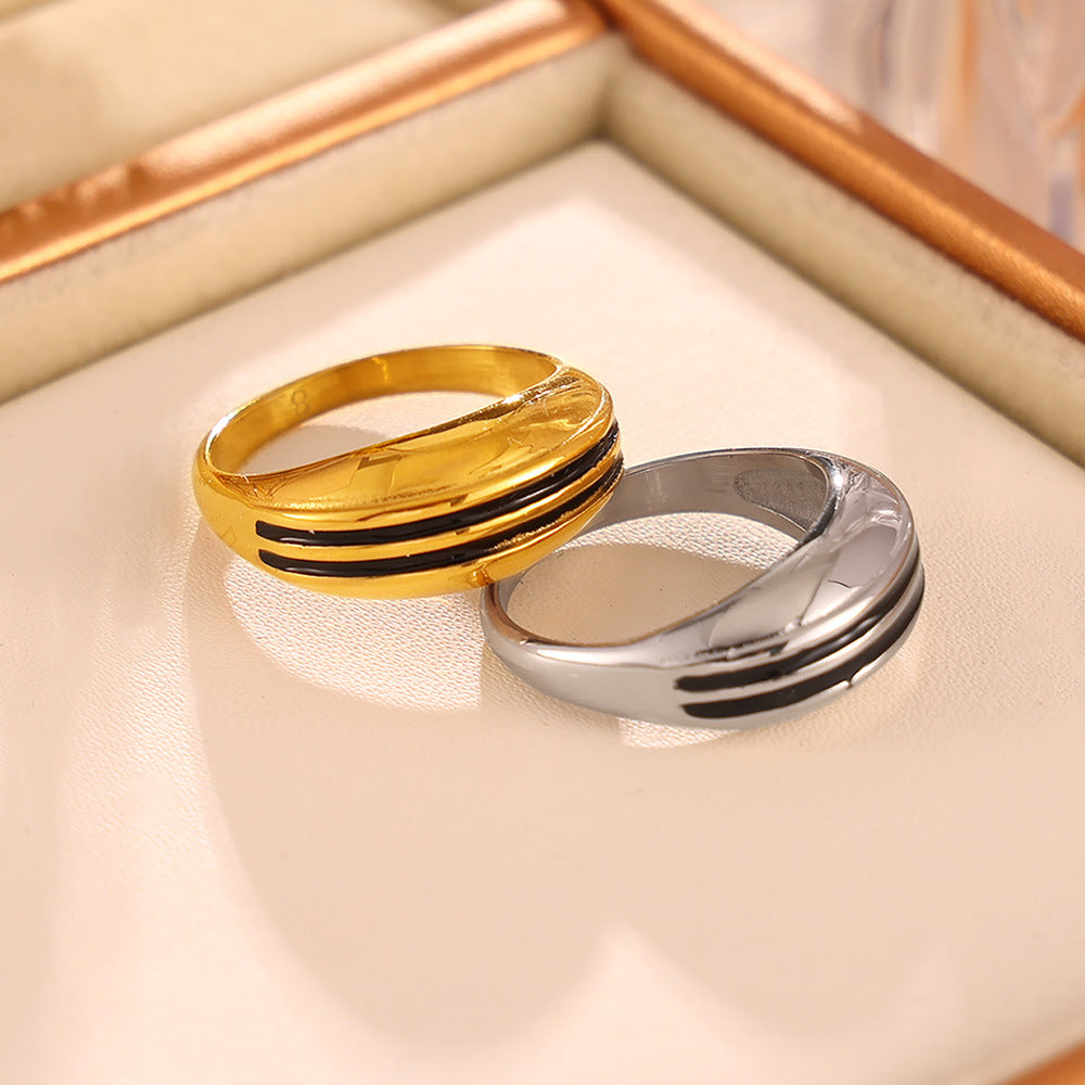 Stainless Steel Double Row Black Oil Drip Ring