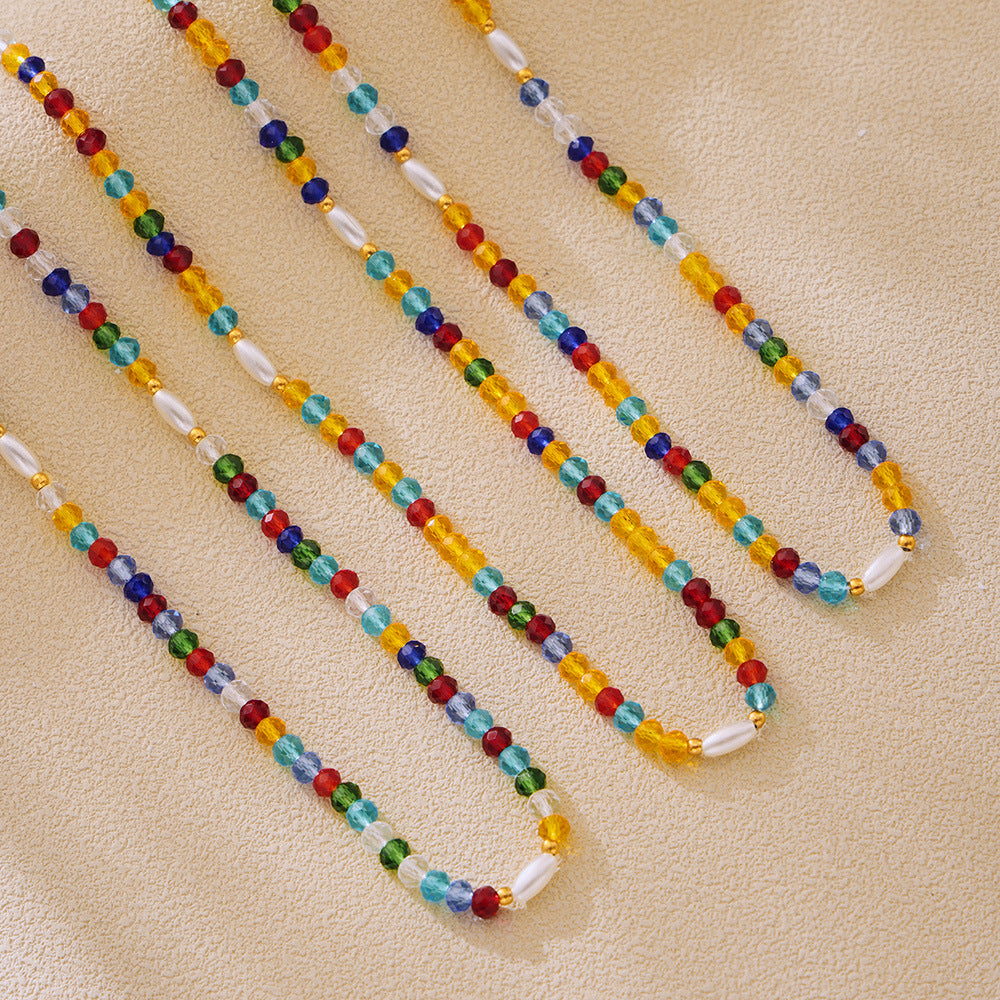 Dopamine Rainbow Natural Stone Beads