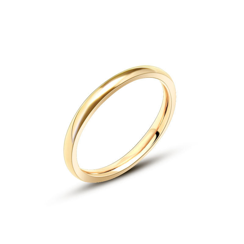 Polished Stainless Steel Minimalist Ring