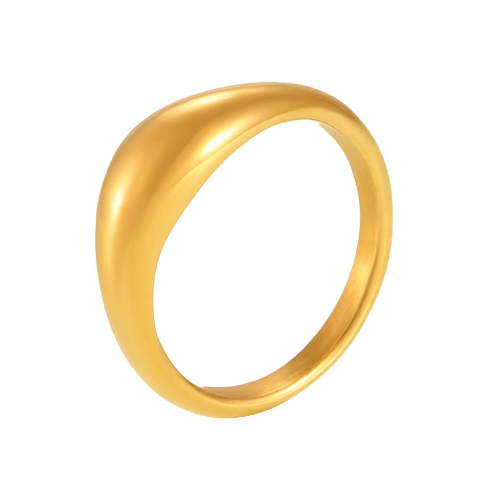 Stainless Steel Round Curved Ring