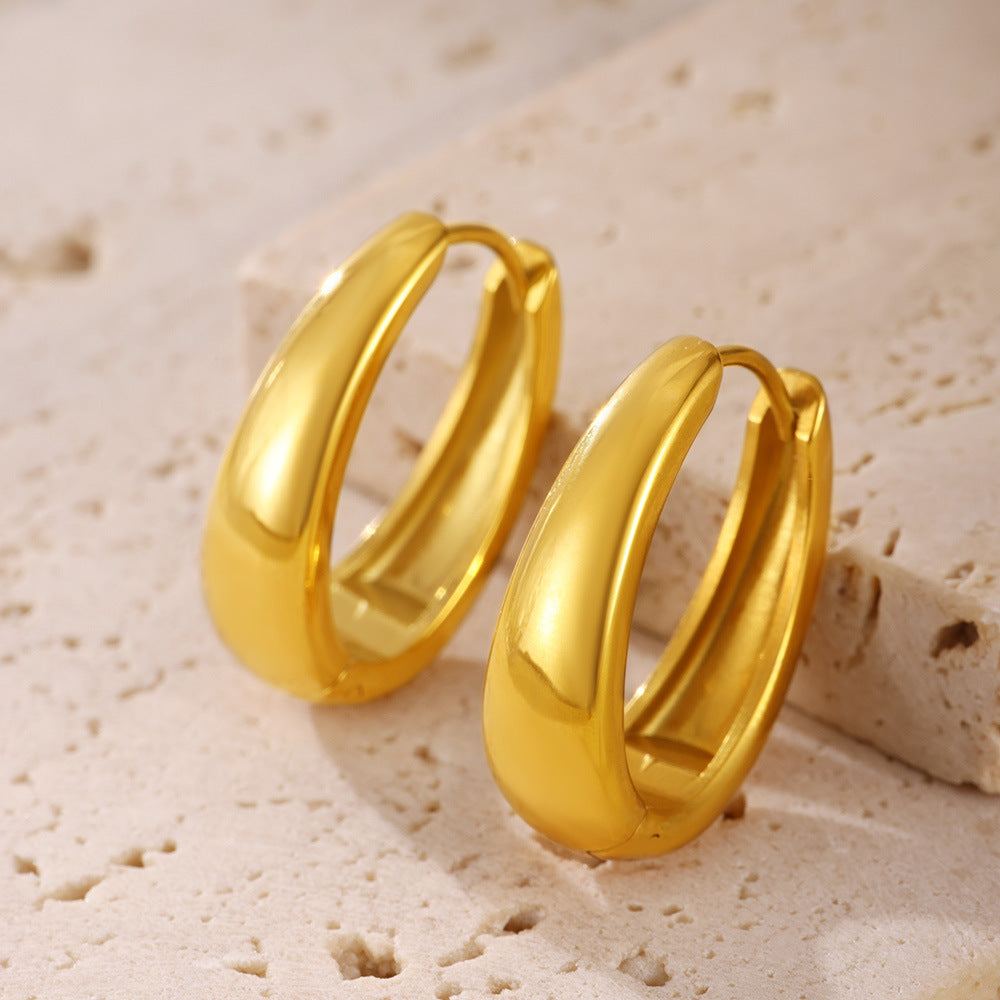 18K Gold PVD Stainless Steel Earrings