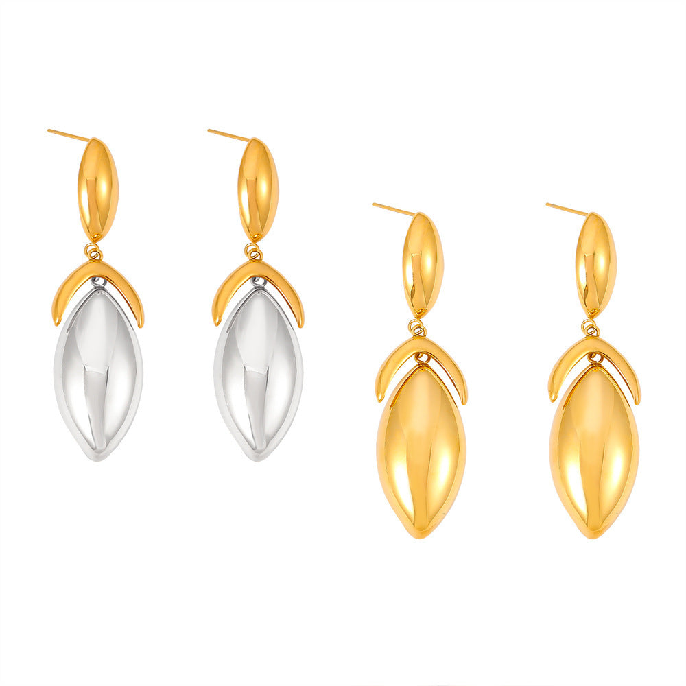 Stainless Steel Geometric Drop Earrings