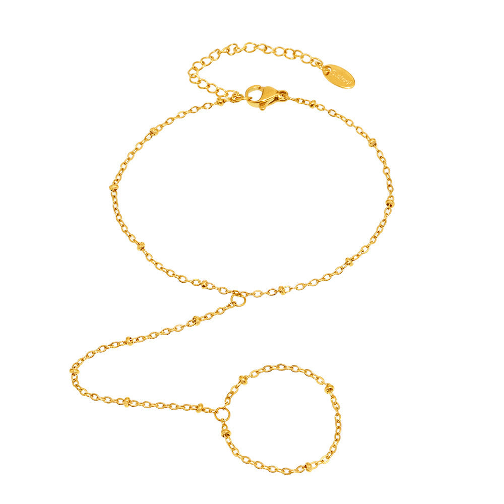Stainless Steel Finger Chain Bracelet