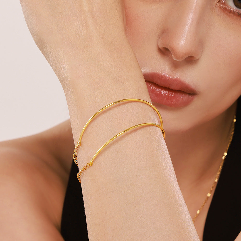 Stainless Steel Ultra-fine Wire Stitching Bracelet