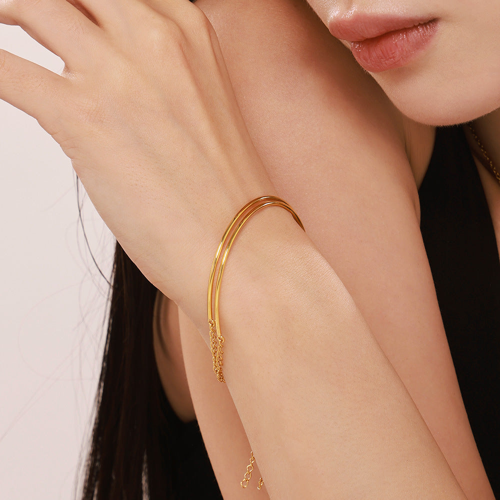 Stainless Steel Ultra-fine Wire Stitching Bracelet