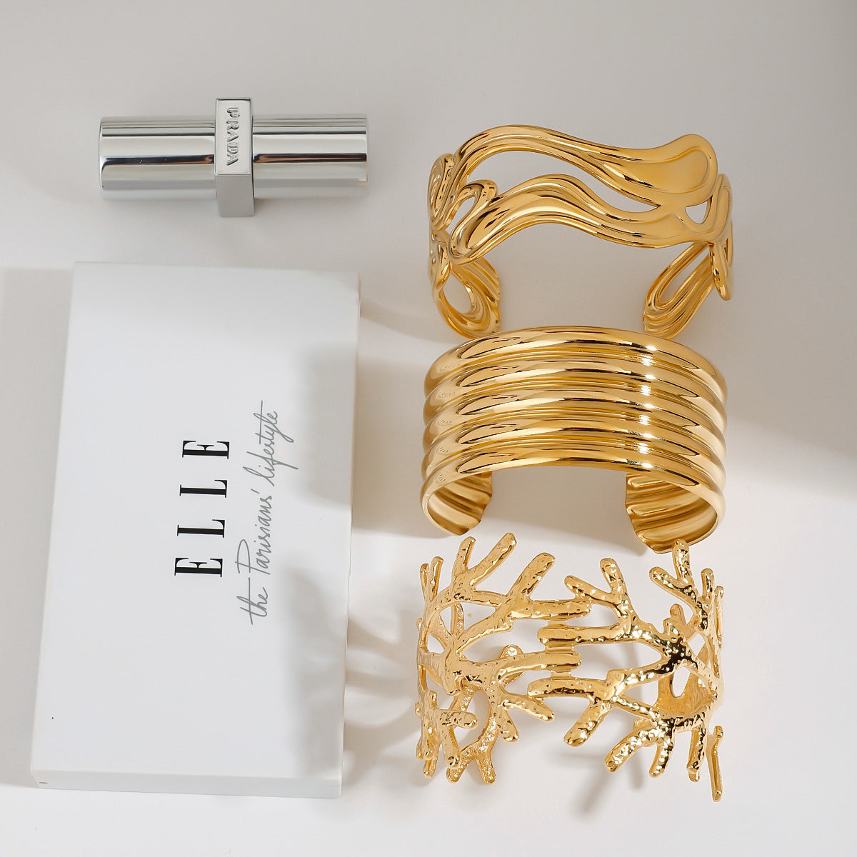 Stainless Steel Ocean Series Wide Face Bracelet