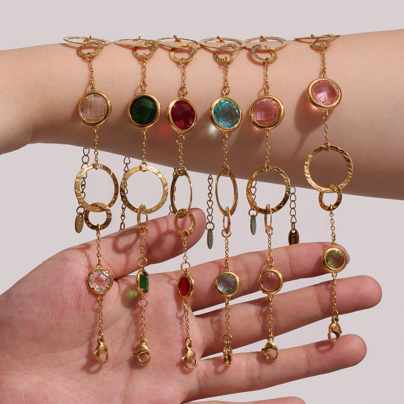 Super Sparkling Transparent Czech Glass Bracelet