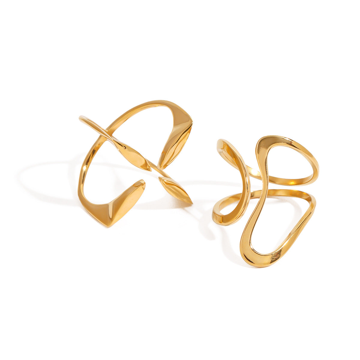 Stainless Steel Design Line Ring