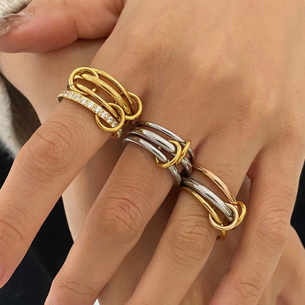 Stainless Steel Stacking Plain Band Rings