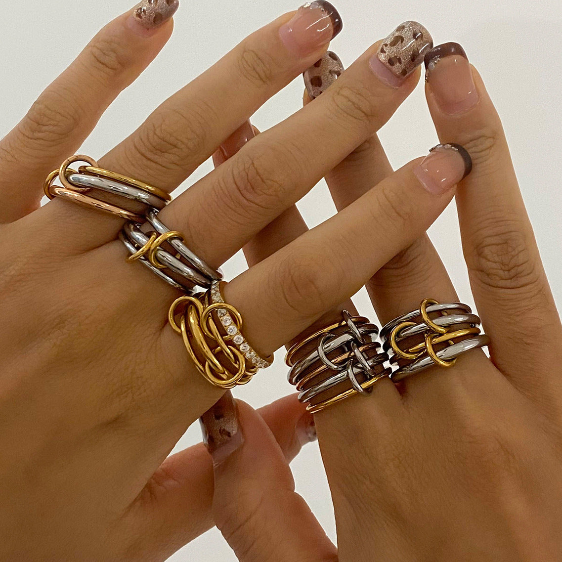 Stainless Steel Stacking Plain Band Rings