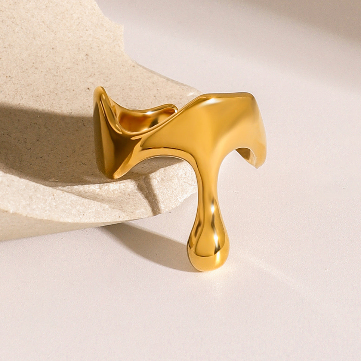 Stainless Steel Irregular Exaggerated Ring