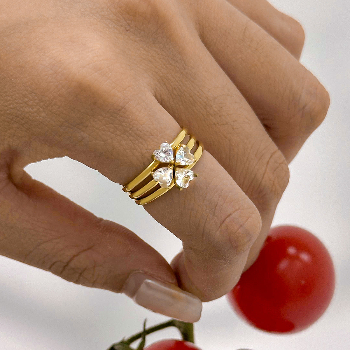 Stainless Steel Stacking Ring Combination
