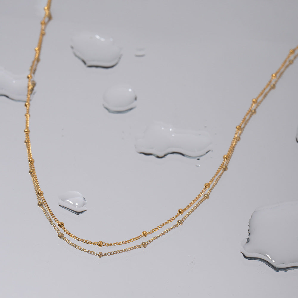 Stainless Steel Bead Chain Necklace