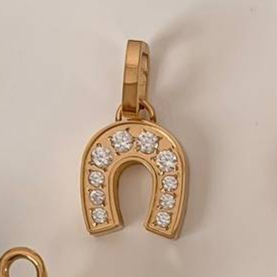 Stainless Steel Boots Horseshoe Heart Pearl Pendant