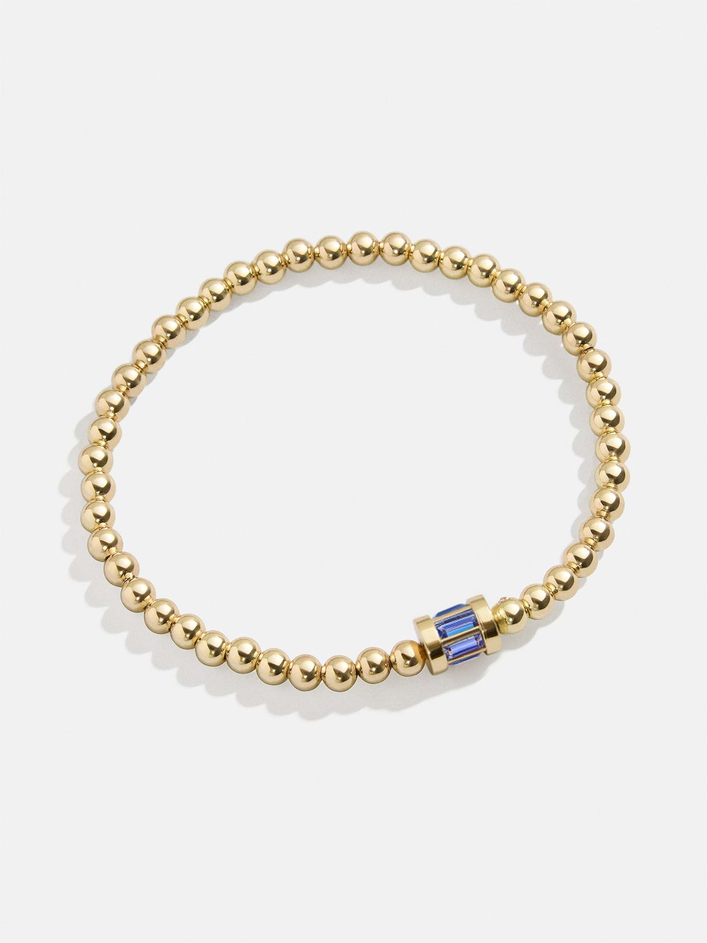 Stainless Steel Birthstone Ball Beaded Bracelet