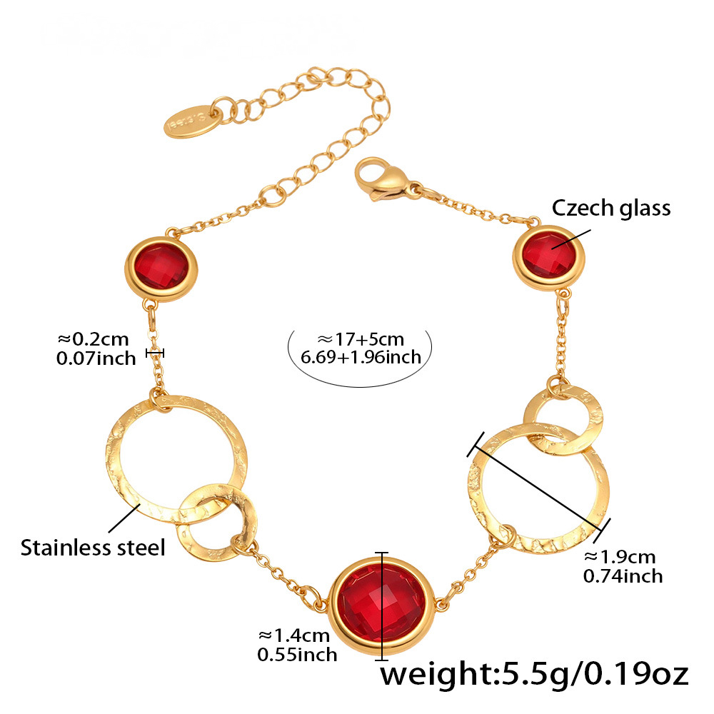Super Sparkling Transparent Czech Glass Bracelet