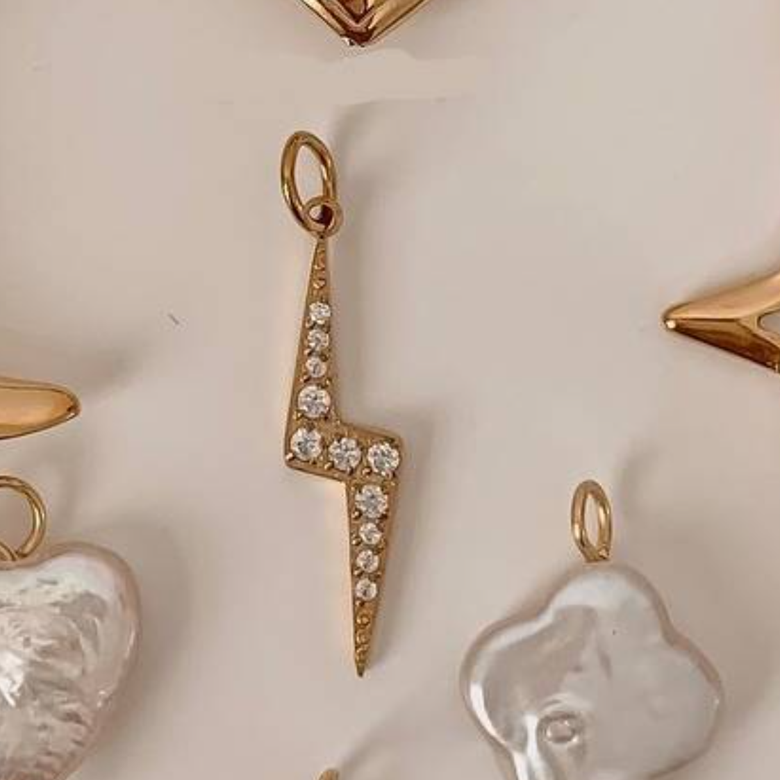 Stainless Steel Boots Horseshoe Heart Pearl Pendant