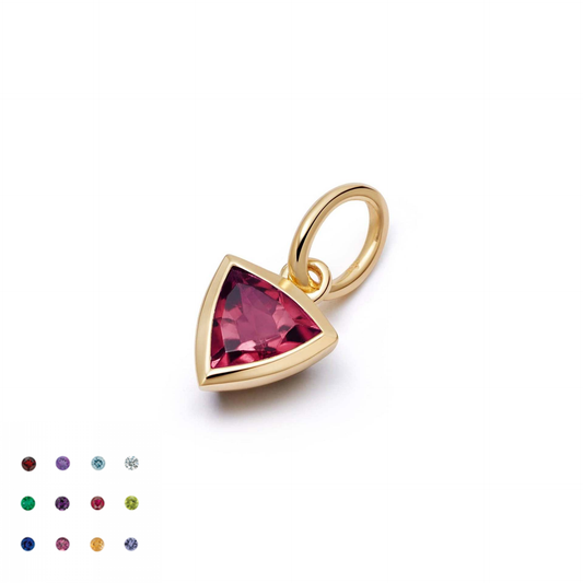 18K Gold PVD Birthstone Stainless Steel Pendant