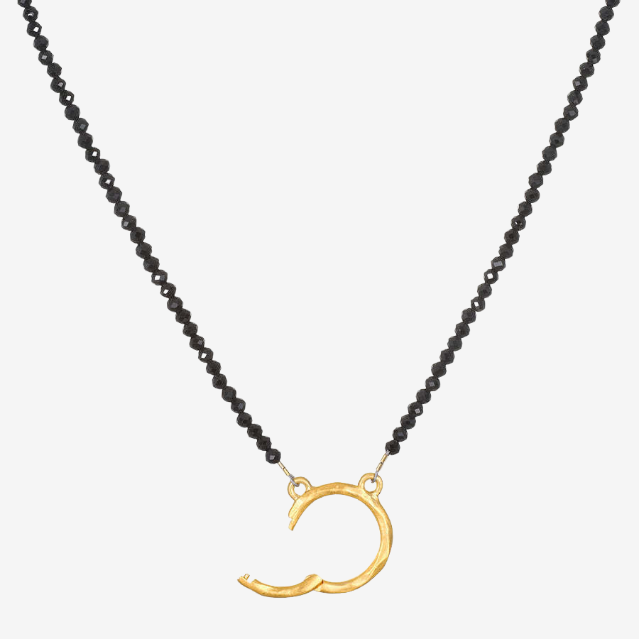 Stainless Steel Beaded Chain Live Buckle Necklace