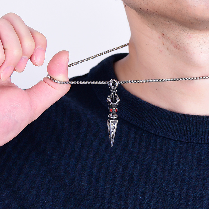 Stainless Steel Magic Wand Necklace