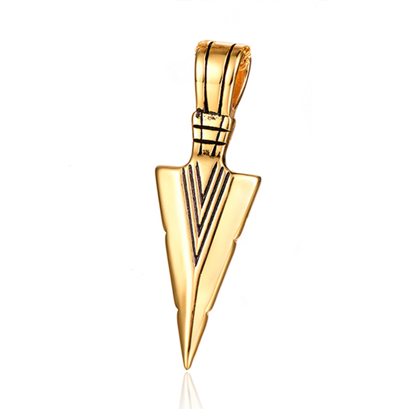 Stainless Steel Arrow Pendant Necklace