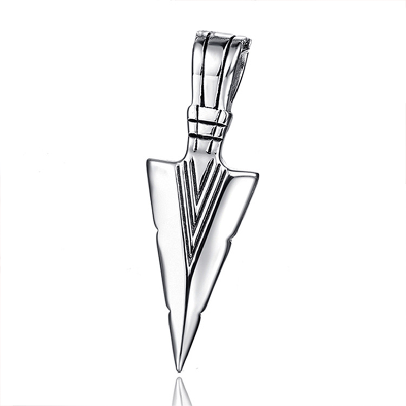 Stainless Steel Arrow Pendant Necklace