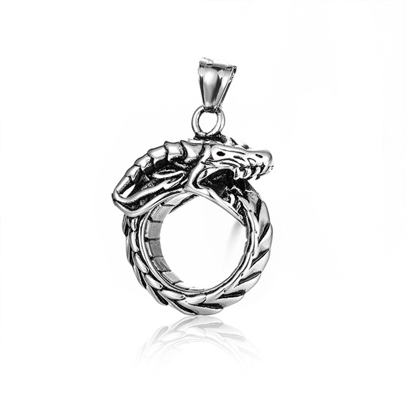 Collier Ouroboros en acier inoxydable
