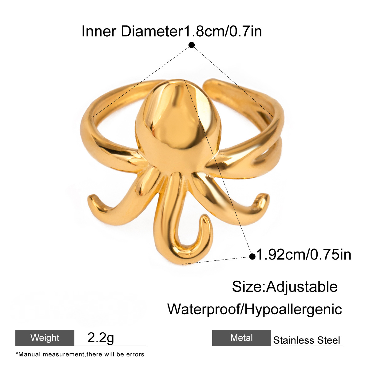 Stainless Steel Ocean Series Ring Combination