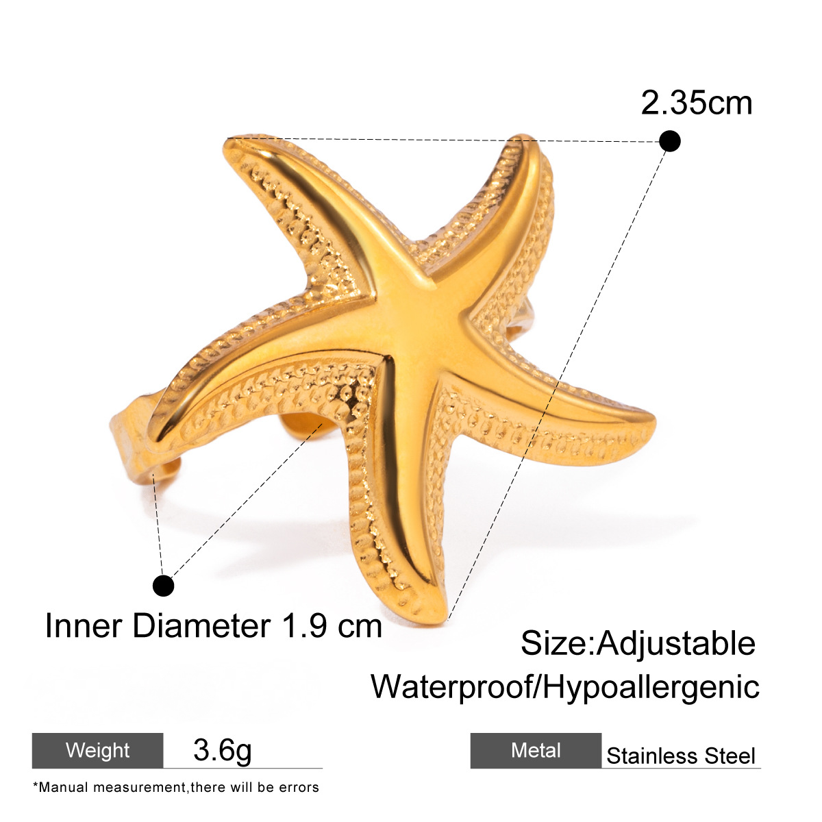 Stainless Steel Ocean Series Ring Combination