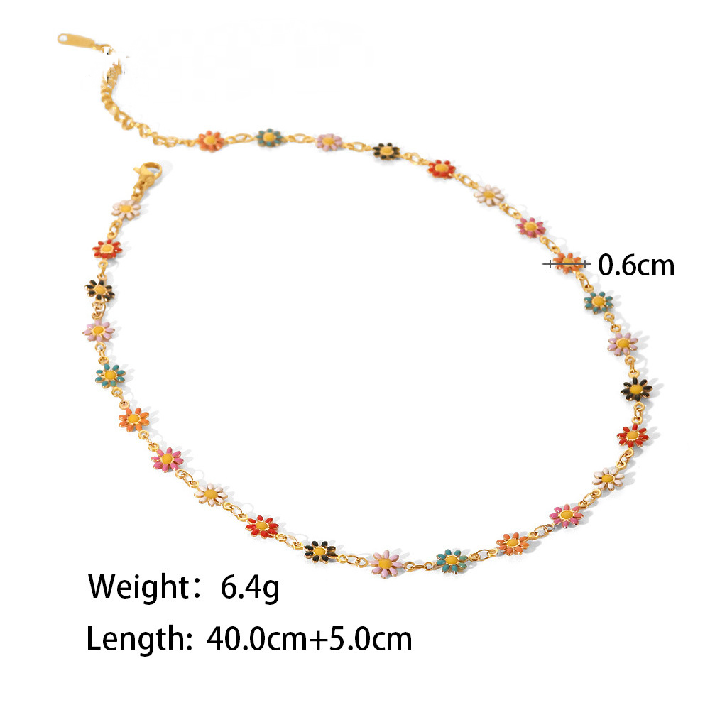 Stainless Steel Beach Vacation Necklace Combination