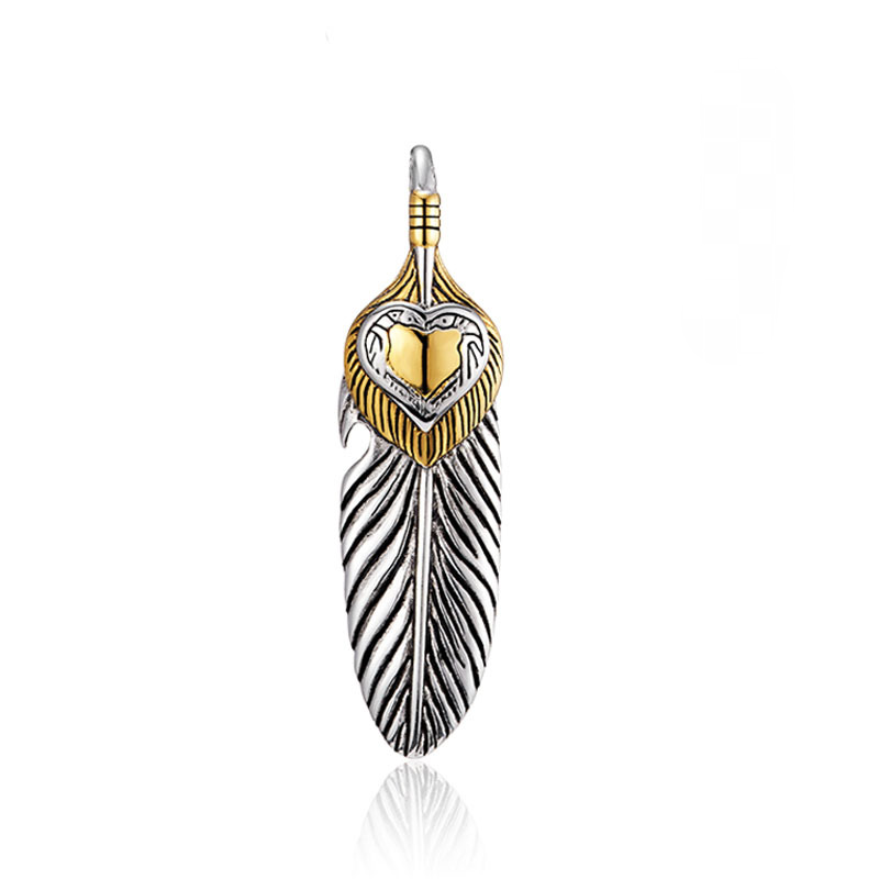 Stainless Steel Feather Necklace