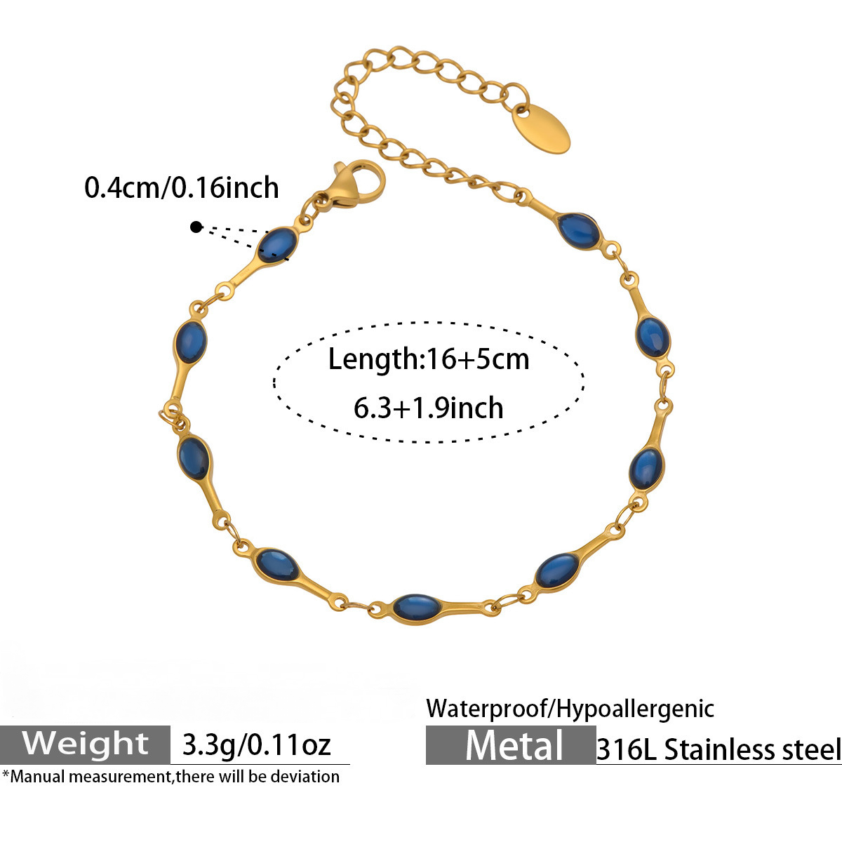 Stainless Steel Enamel Tennis Racket Necklace Bracelet Jewelry Set