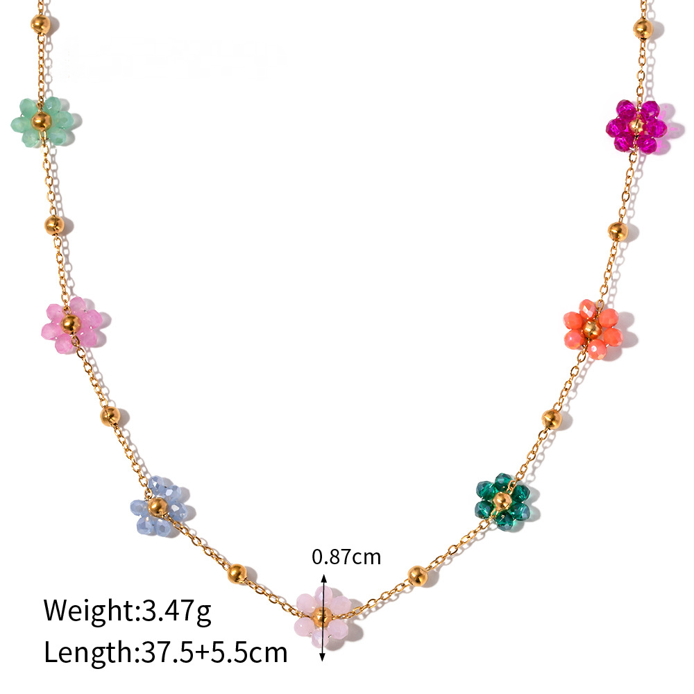 Stainless Steel Beach Vacation Necklace Combination