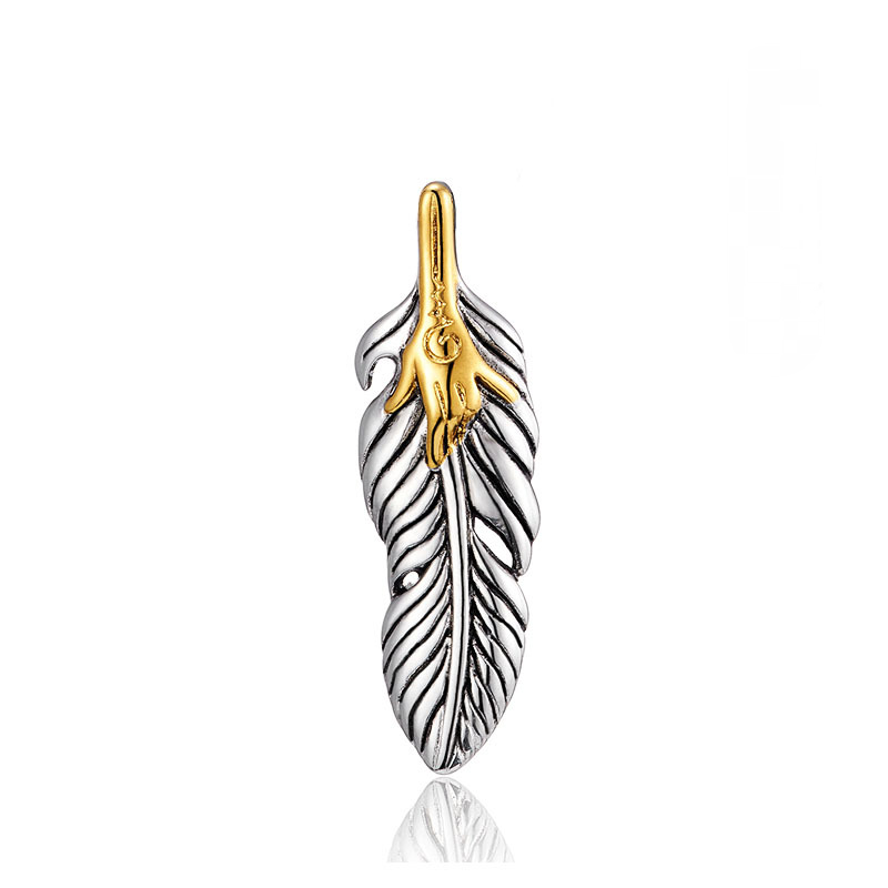 Stainless Steel Feather Necklace