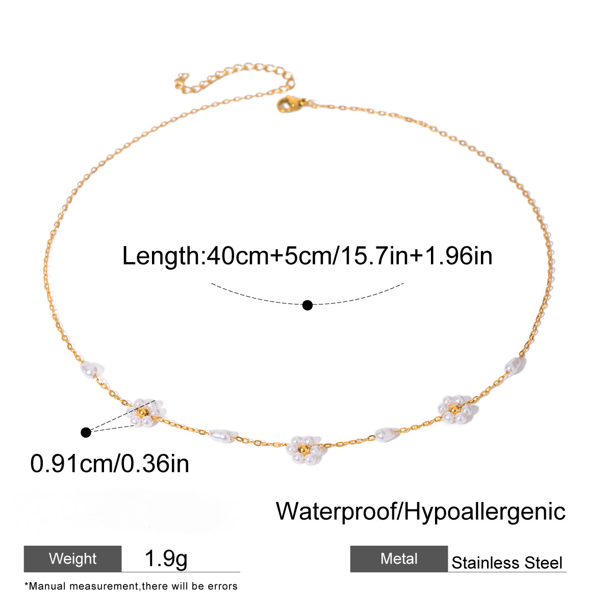 Stainless Steel Beach Vacation Necklace Combination