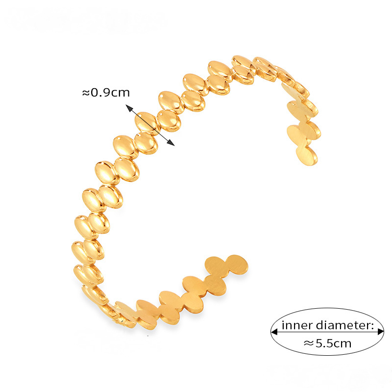 Stainless Steel Round Bead Stitching Multi-layer Bracelet